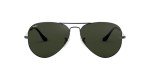 Ray-Ban Classic Gunmetal Aviator Sunglasses 58mm