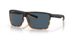 Costa Del Mar Men's Black Tortoise Sunglasses, Gray Lenses