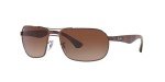 Ray-Ban RB3492 Brown Gradient Rectangular Sunglasses