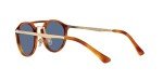 Persol Round Sunglasses, Terra Di Siena/Light Blue