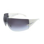 Versace Silver Shield Sunglasses with Grey Lenses