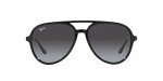 Ray-Ban RB4376 Black/Grey Gradient Aviators 57mm