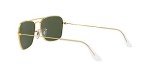 Ray-Ban Caravan Square Sunglasses, Gold/G-15 Green