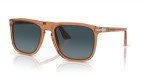 Persol Men's Polarized Aviator Sunglasses - Brown/Blue