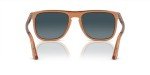 Persol Men's Polarized Aviator Sunglasses - Brown/Blue