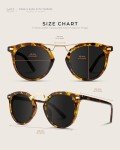 Retro Polarized Round Double-Bridge Women's Sunglasses