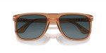 Persol Men's Polarized Aviator Sunglasses - Brown/Blue