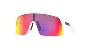 Oakley Sutro Matte White Rectangular Sunglasses Bundle