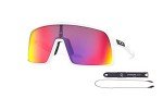 Oakley Sutro Matte White Rectangular Sunglasses Bundle