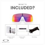 Oakley Sutro Matte White Rectangular Sunglasses Bundle