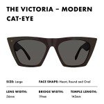 Prive Revaux The Victoria Cat Eye Sunglasses – Black