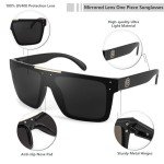 FEISEDY Polarized Oversized Square Sunglasses for Sports