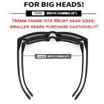 MAXJULI XXL Sunglasses for Big Heads - UV400 Protection