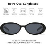Trendy 90s Oval Sunglasses for Men and Women