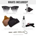 Ray-Ban RB4487 Steve Square Sunglasses Bundle