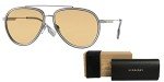 Burberry Oliver Gunmetal Aviator Sunglasses Bundle