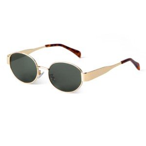 VIA LEECA 90s Retro Oval Sunglasses for Everyone