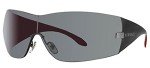 Versace Gunmetal Wrap Sunglasses with Grey Lens