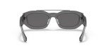 Versace Men's Transparent Grey Sunglasses with Silver Lenses