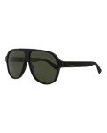 Gucci GG0009S Black/Green Designer Sunglasses for Men