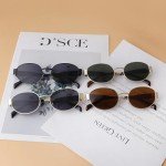 VIA LEECA 90s Retro Oval Sunglasses for Everyone