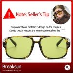 Retro Square Aviator Sunglasses for Trendy Style