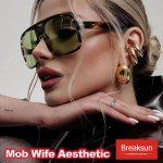 Retro Square Aviator Sunglasses for Trendy Style