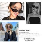 KUGUAOK Vintage Retro Rectangle Sunglasses for All