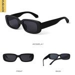KUGUAOK Vintage Retro Rectangle Sunglasses for All