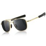 Men's Military Style Polarized Aviator Sunglasses