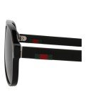 Gucci GG0009S Black/Green Designer Sunglasses for Men