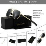 Men's Military Style Polarized Aviator Sunglasses