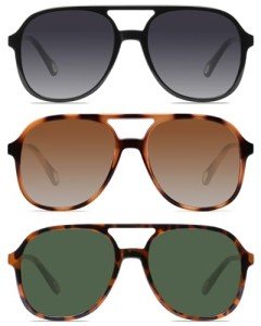 Retro Square Aviator Sunglasses for Women and Men