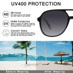 Retro Square Aviator Sunglasses for Women and Men