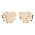 SOJOS Retro Aviator Sunglasses - Gold Hexagonal