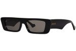 Gucci Black/Grey Rectangular Men's Sunglasses 54mm
