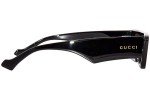 Gucci Black/Grey Rectangular Men's Sunglasses 54mm