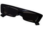 Gucci Black/Grey Rectangular Men's Sunglasses 54mm