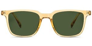 Unisex Vintage Retro Square Tinted Sunglasses
