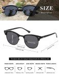 AEVOGUE Retro Polarized Sunglasses - All Black