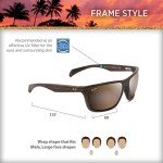 Maui Jim Makoa Polarized Wrap Sunglasses - Brown
