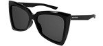 Balenciaga BB0174S Shiny Black Designer Sunglasses