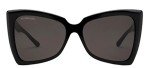 Balenciaga BB0174S Shiny Black Designer Sunglasses