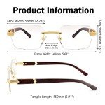Trendy Rimless Square Sunglasses for All