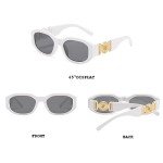 Retro 90's Rectangle Sunglasses for Women - UV400