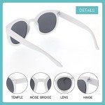 Oversized Retro Women’s Sunglasses with Metal Rivets