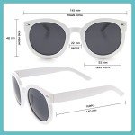 Oversized Retro Women’s Sunglasses with Metal Rivets