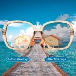 Sparkling Oversized Polarized Square Sunglasses HJ025