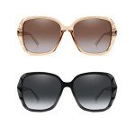 Sparkling Oversized Polarized Square Sunglasses HJ025