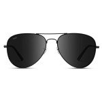 Polarized Classic Black Aviator Sunglasses